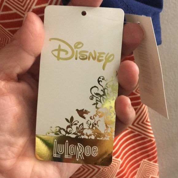 NWT Disney Mickey Mouse Orange/Navy blue LulaRoe Randy baseball tee size XL - Picture 6 of 8